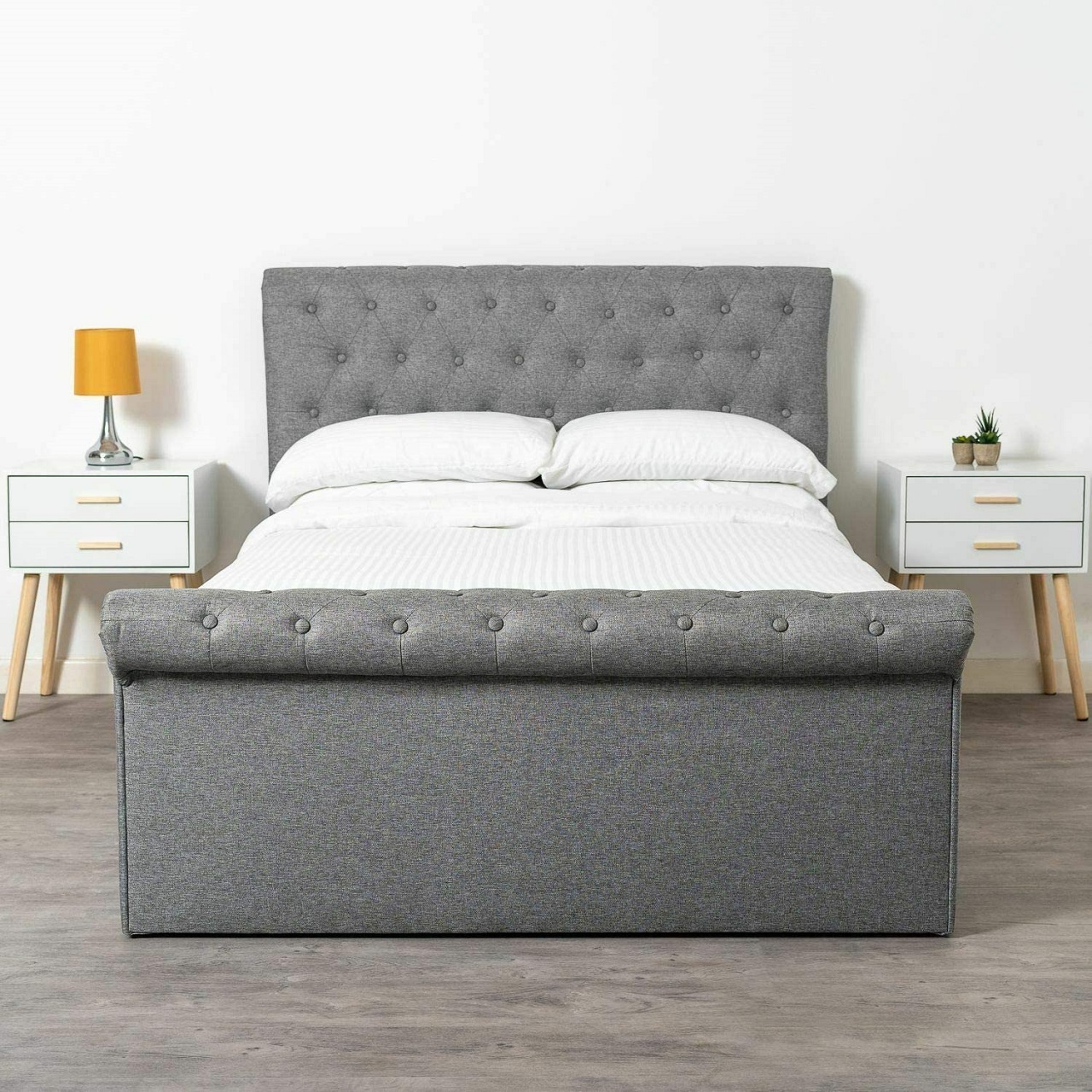 Winfield Small Double Ottoman Bed Frame with Side Lift Up Storage