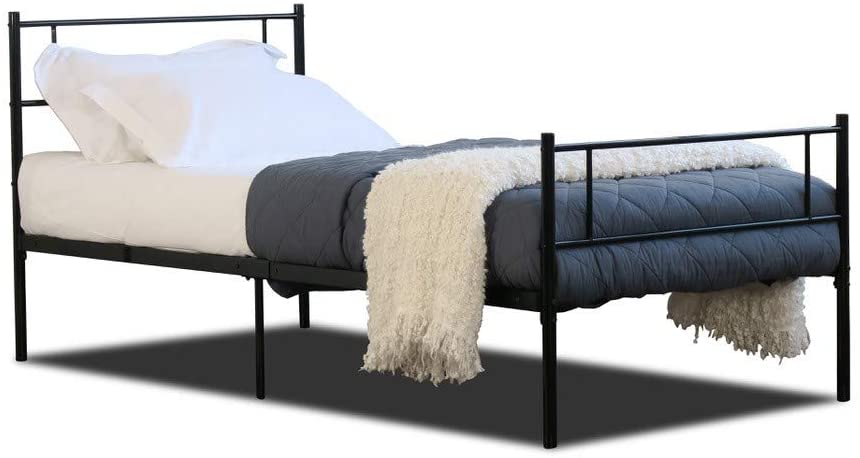 Single Black Metal Bed Frame | Bedsale.com | Low Price | Free Delivery