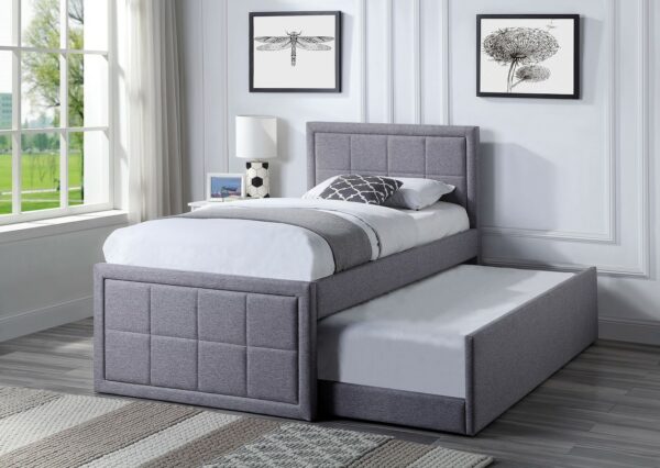 Single Trundle Bed Frame with Extra Bed