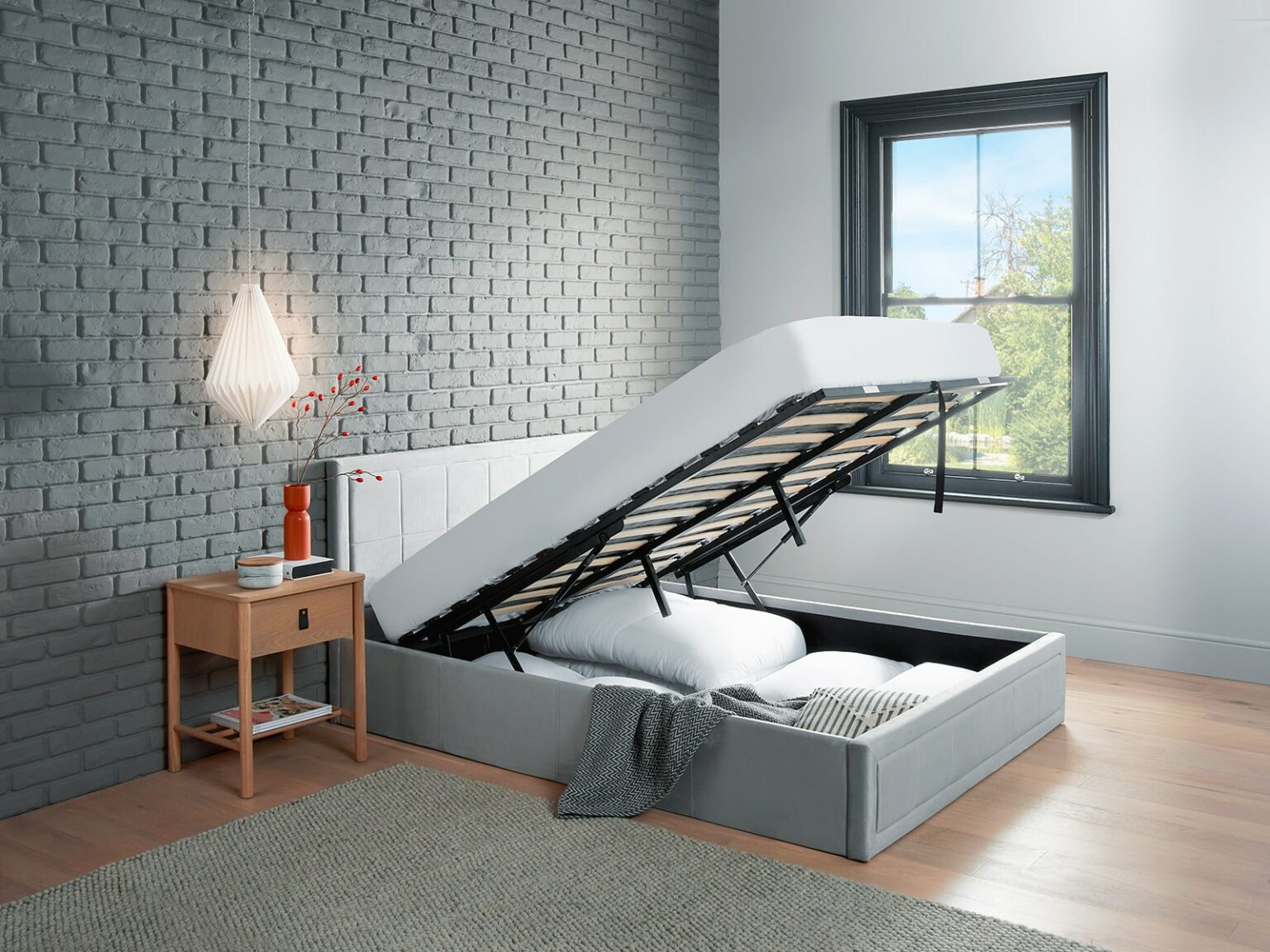 lift up bed by diamond sofa