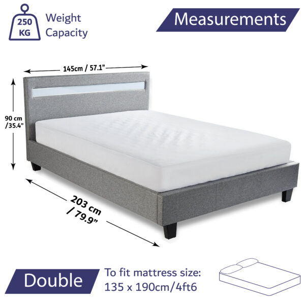 Double bed LED Measurements